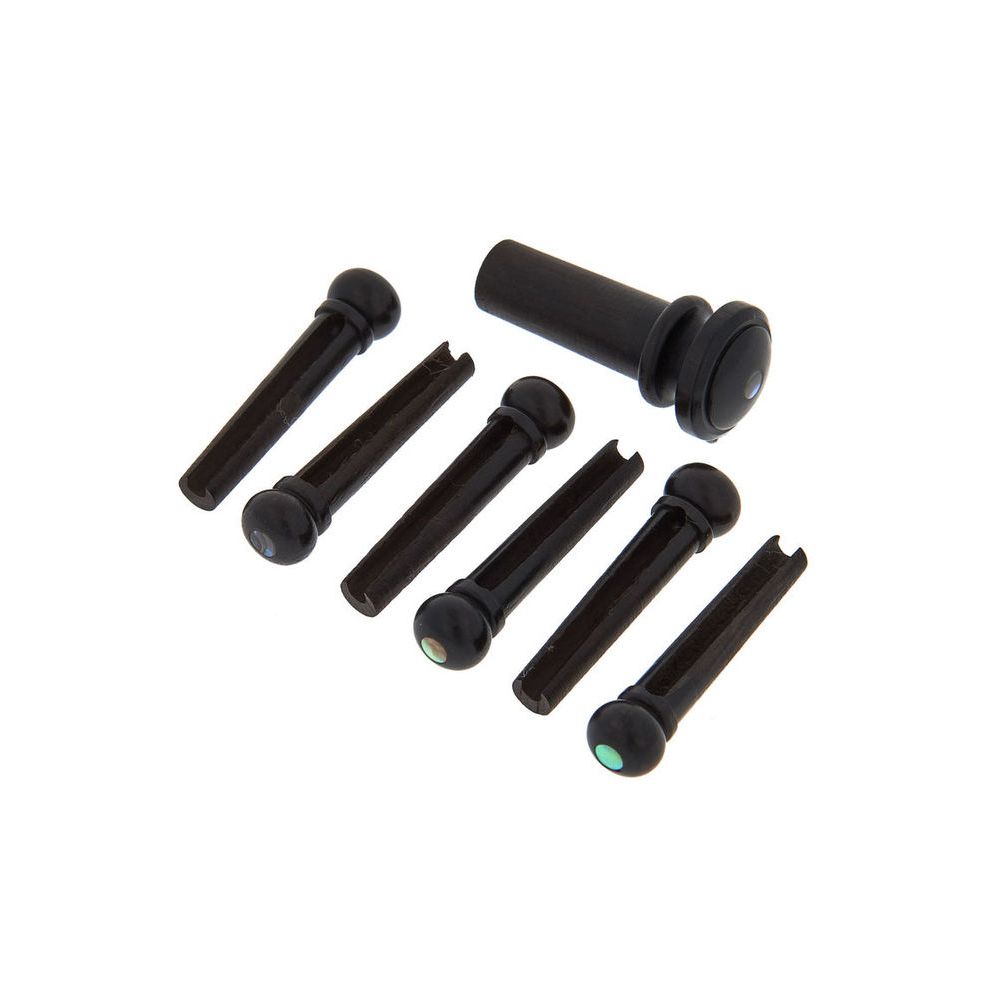 Harley Benton Parts Bridgepin Set Ebony A E – Thomann Ireland