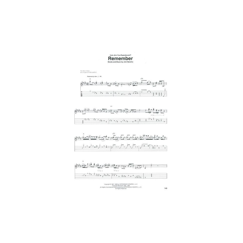 Hal Leonard Jimi Hendrix Omnibook – Thomann Ireland