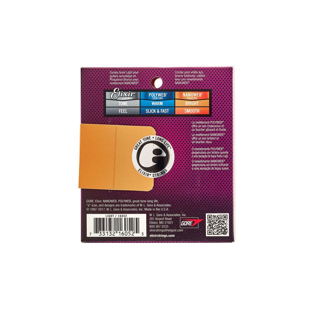 Elixir Nanoweb Light Phosphor Bronze – Thomann Ireland