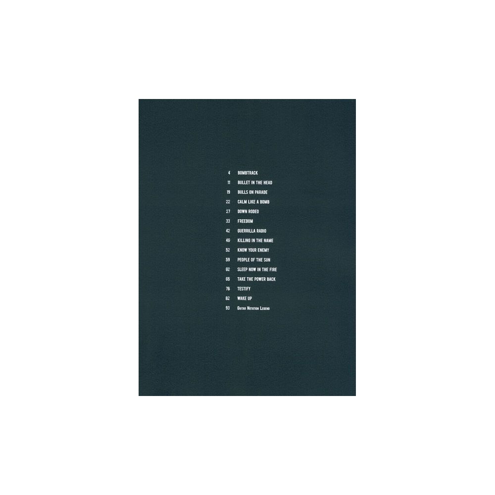 Hal Leonard Rage Against The Machine – Thomann Ireland