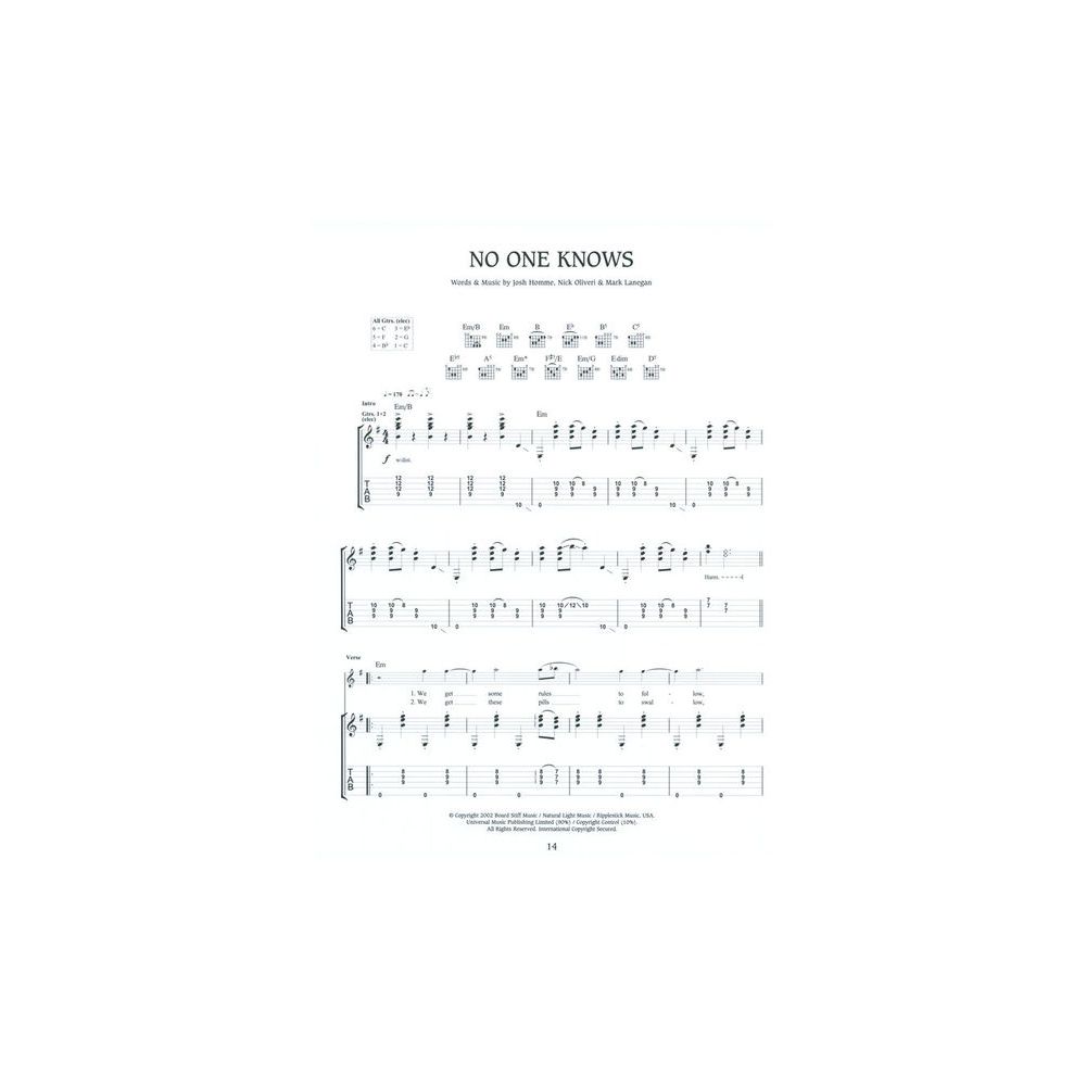 Wise Publications Queens Of The Stone Age Deaf – Thomann Ireland