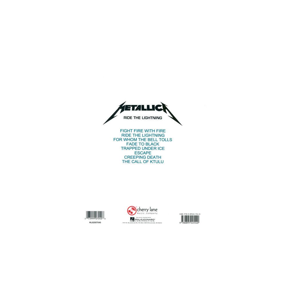 Hal Leonard Metallica Ride Lightning Bass – Thomann Ireland