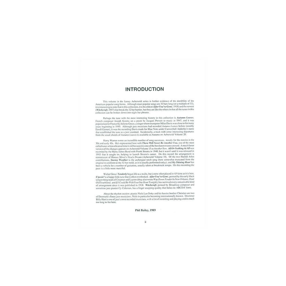 Jamey Aebersold Autumn Leaves – Thomann Ireland