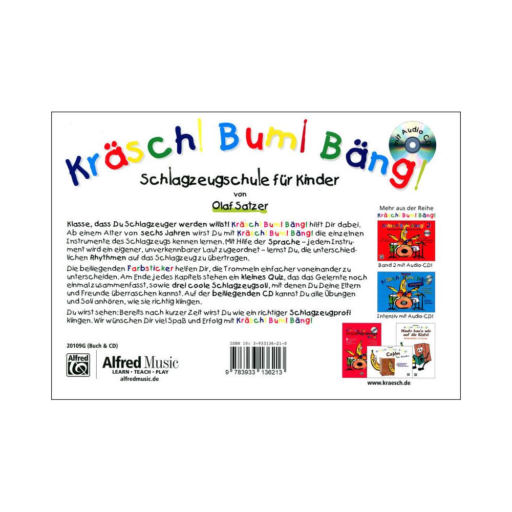 Alfred Music Publishing Kräsch Bum Schule 1 – Thomann Ireland