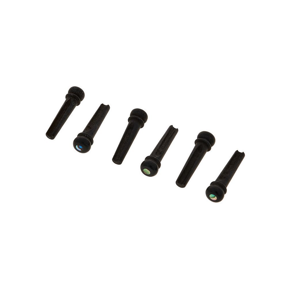 Taylor Bridge Pin Ebony/Abalone Set – Thomann Ireland