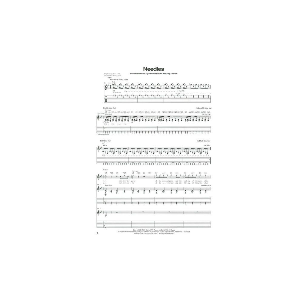 Hal Leonard System Of A Down Toxicity – Thomann Ireland