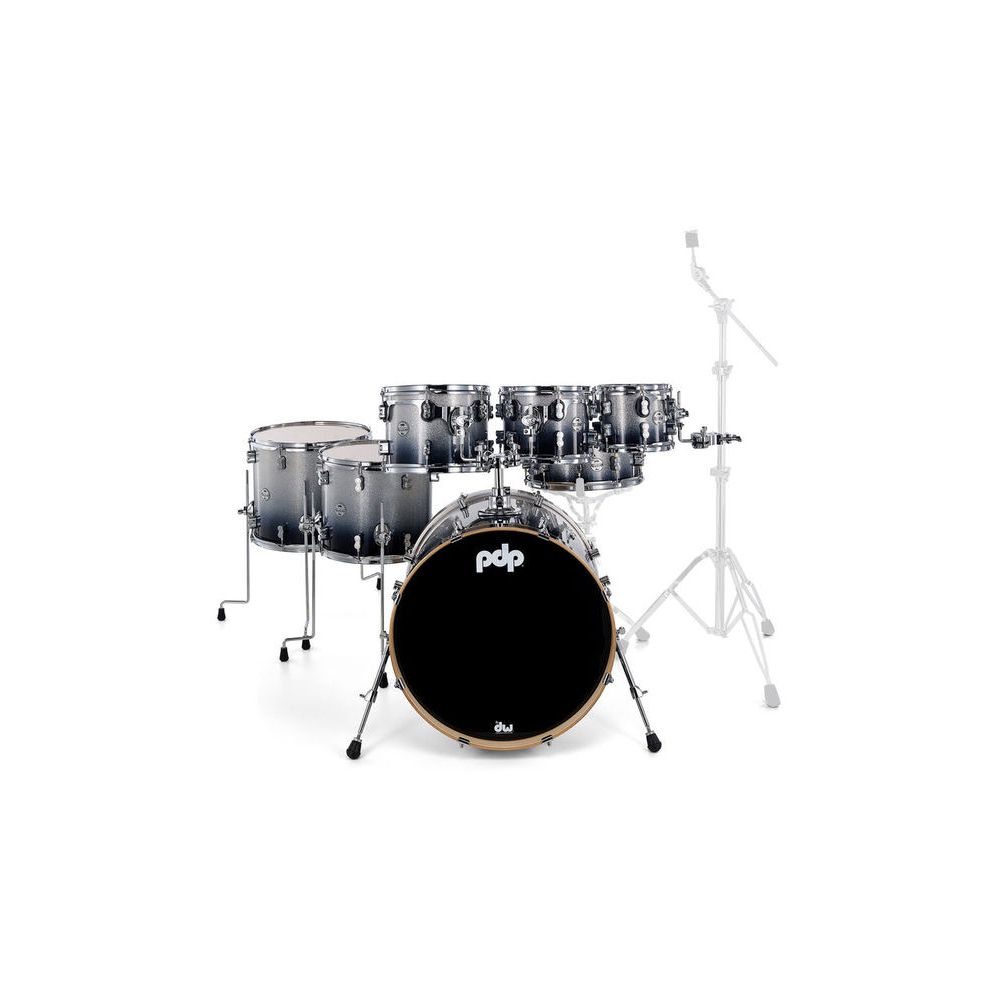 DW PDP CM7 Silver to Black – Thomann Ireland