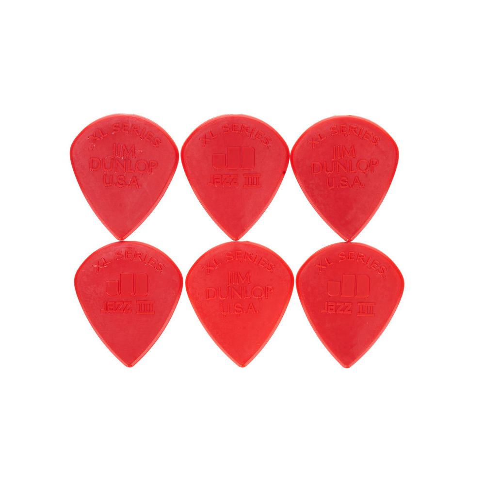 Dunlop Jazz Plectrums III XL Red 6P – Thomann Ireland