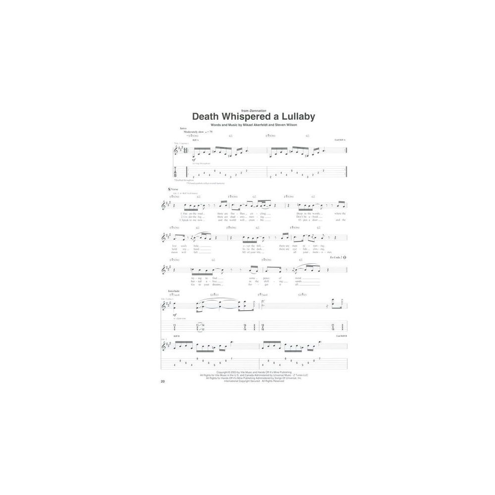 Hal Leonard The Best Of Opeth – Thomann Ireland