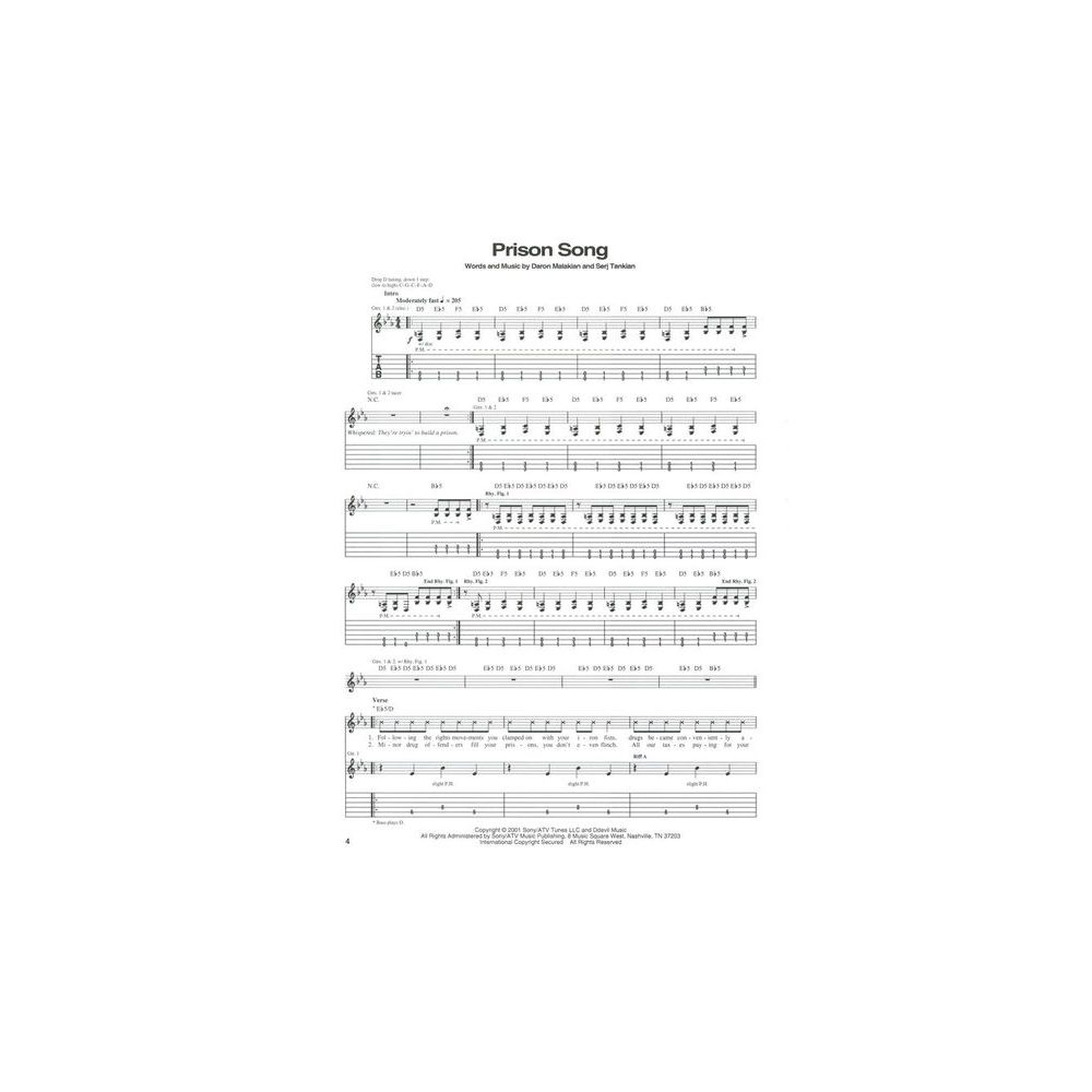 Hal Leonard System Of A Down Toxicity – Thomann Ireland