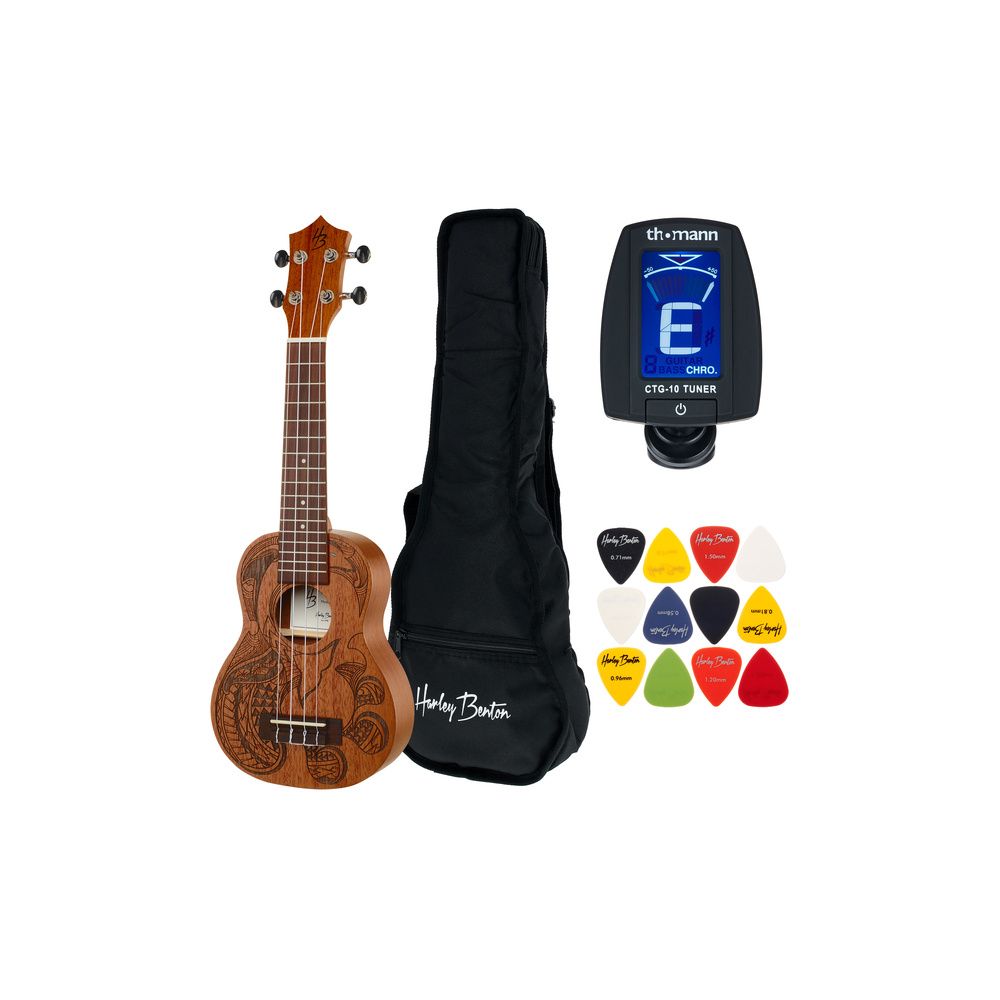 Harley Benton Hawaii Dolphin Tattoo S W/Bag – Thomann Ireland