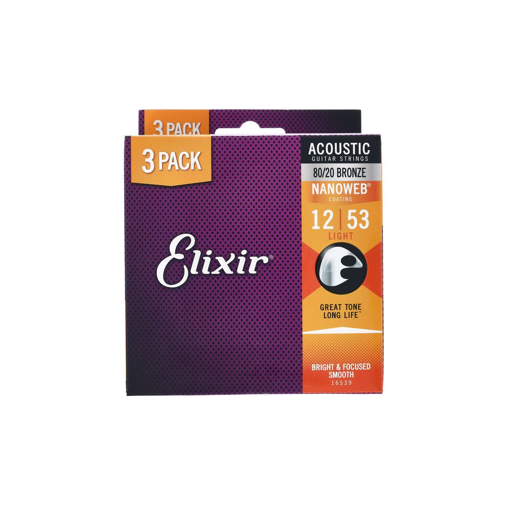 Elixir Nanoweb Light Acoustic 3P – Thomann Ireland