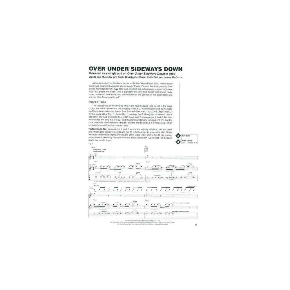 Hal Leonard Jeff Beck Signature Licks – Thomann Ireland