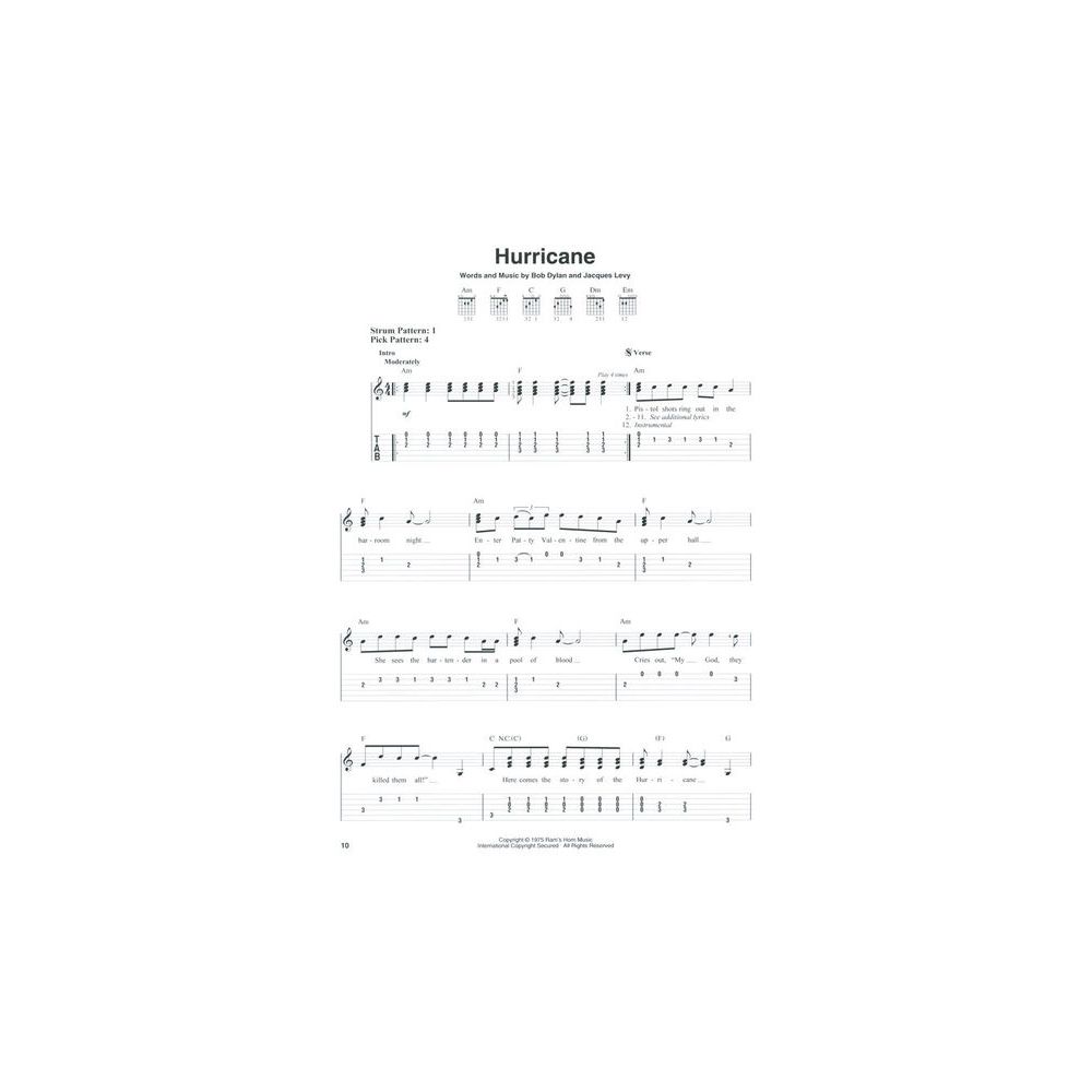 Hal Leonard Bob Dylan Easy Guitar Tab – Thomann Ireland