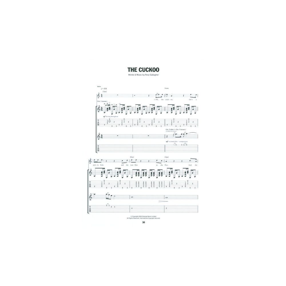 Wise Publications Rory Gallagher Acoustic – Thomann Ireland