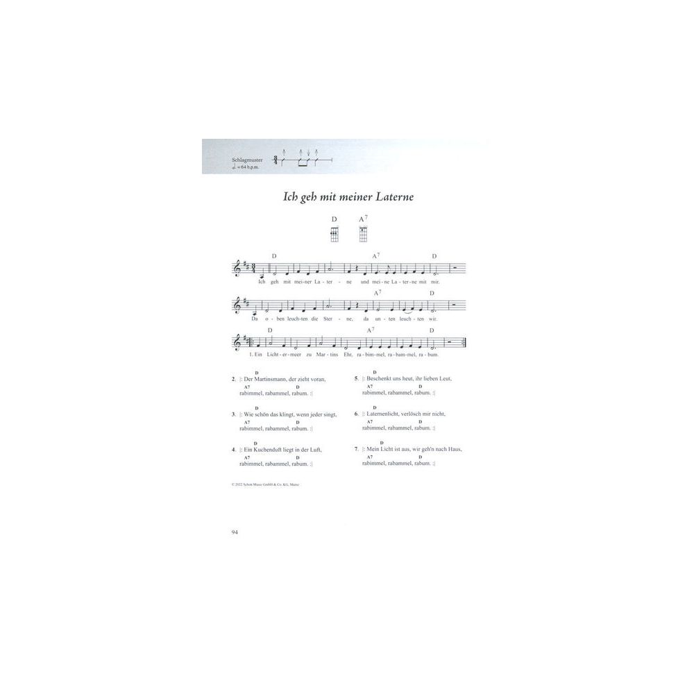 Schott Kinderliederbuch Ukulele – Thomann Ireland