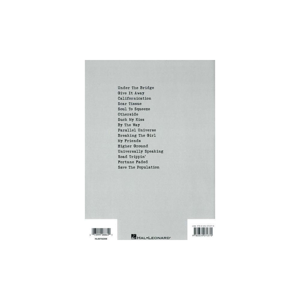 Hal Leonard Red Hot Chili Greatest Guitar – Thomann Ireland