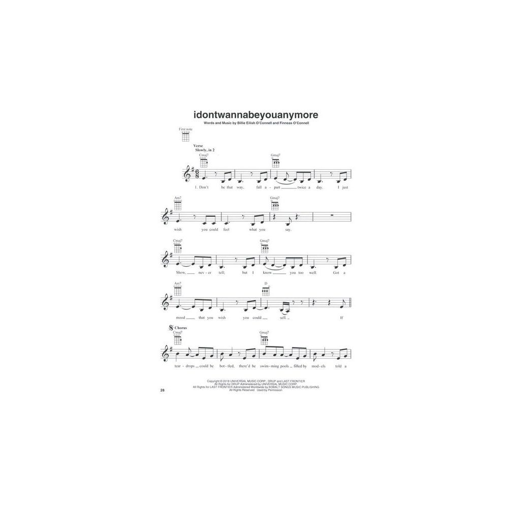 Hal Leonard Billie Eilish For Ukulele – Thomann Ireland