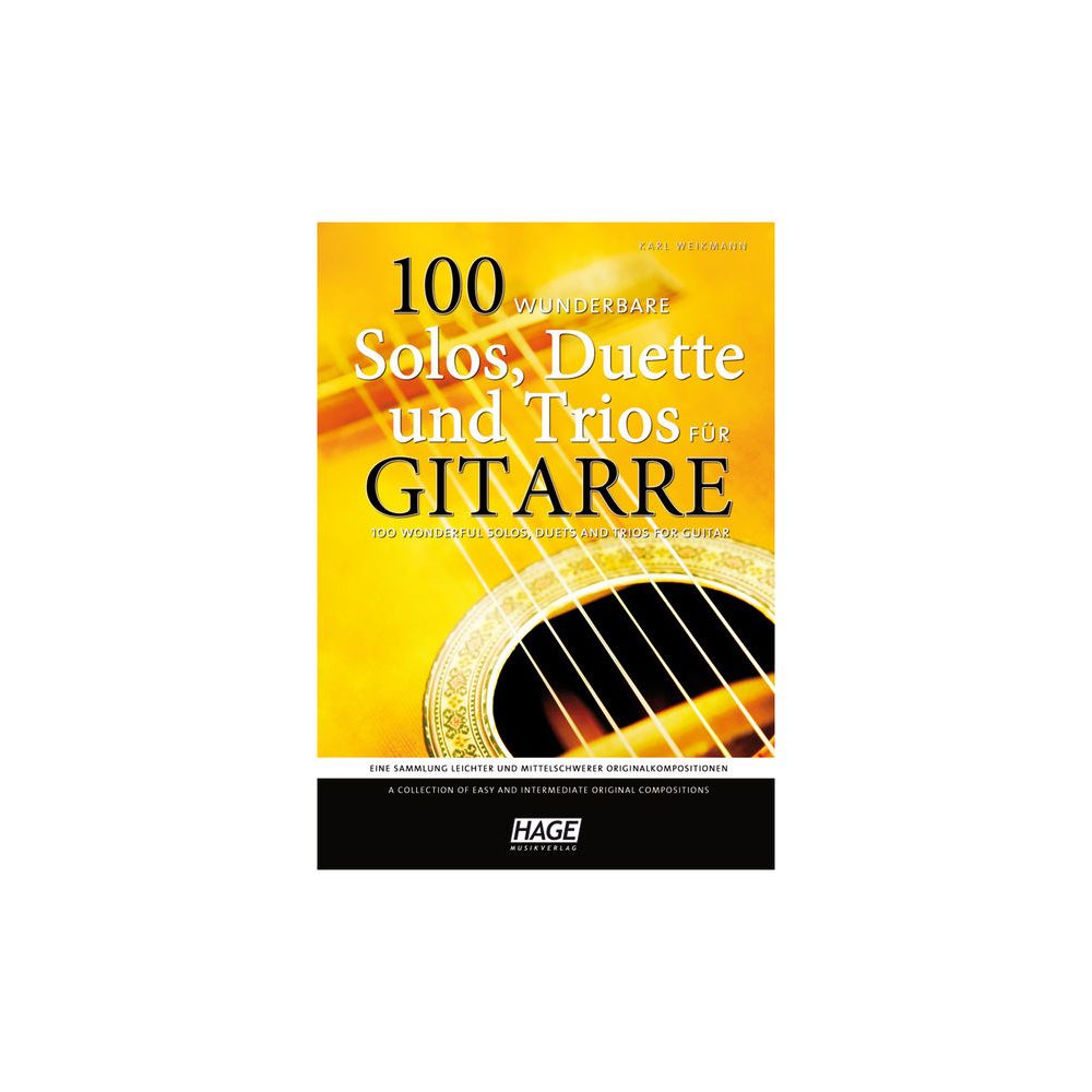 Hage Musikverlag 100 Solos Duets Trios Guitar – Thomann Ireland