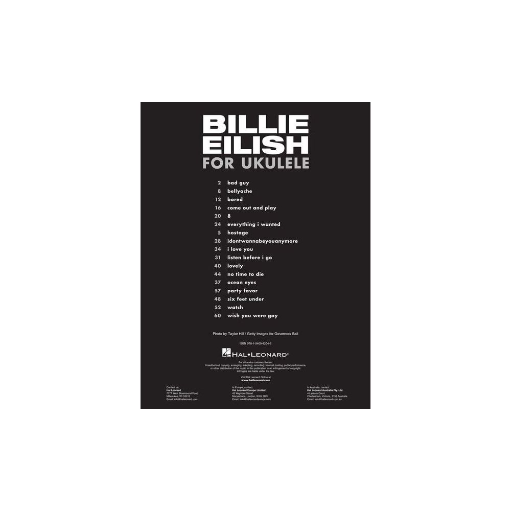 Hal Leonard Billie Eilish For Ukulele – Thomann Ireland