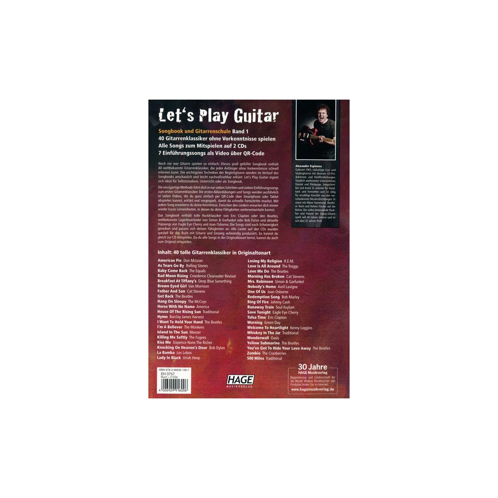 Hage Musikverlag Let's Play Guitar 1 – Thomann Ireland