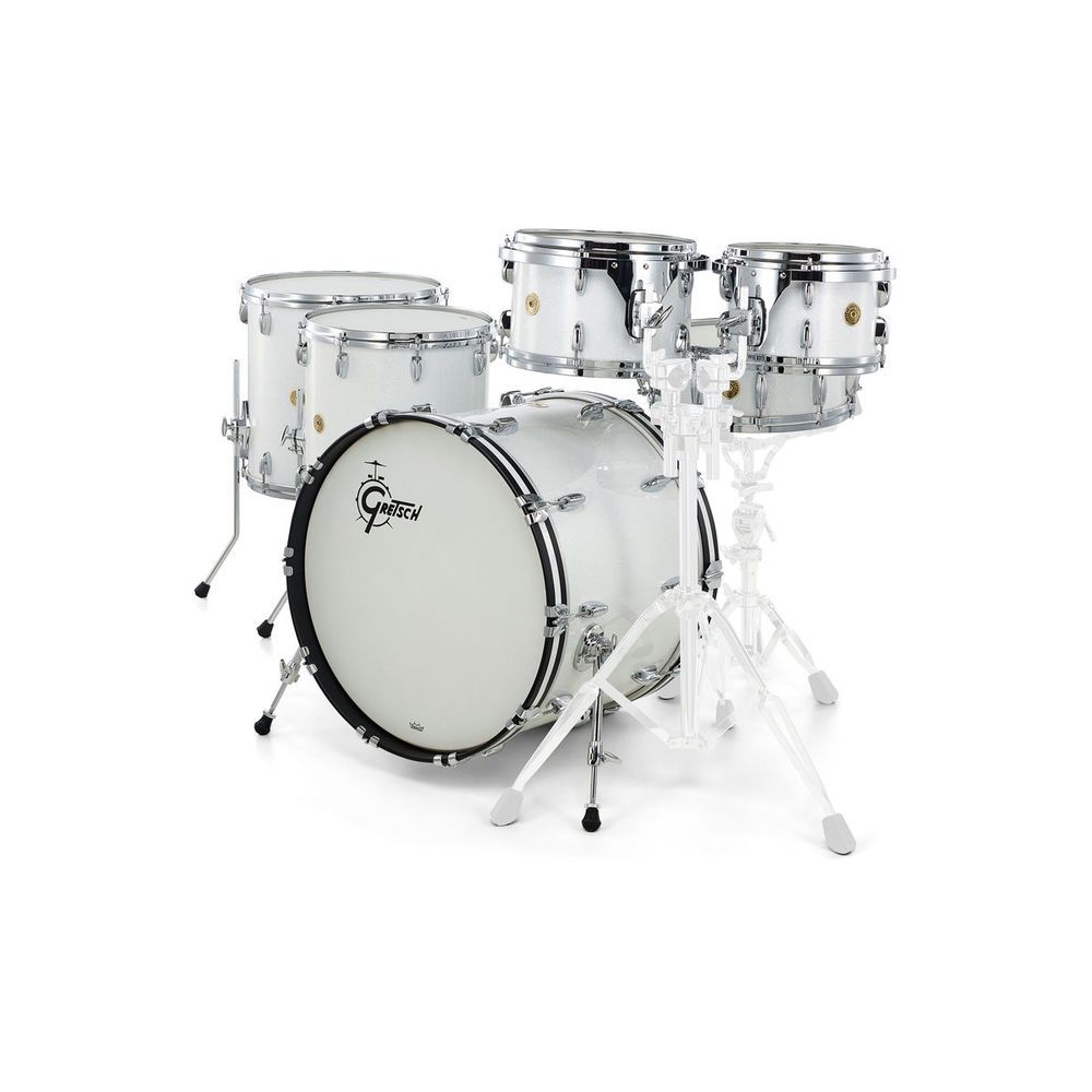 Gretsch Drums US Custom Rock Set White Glass – Thomann Ireland