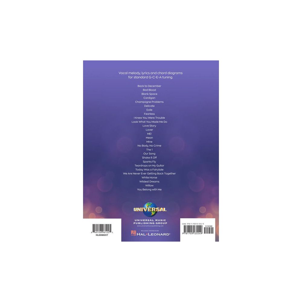 Hal Leonard Taylor Swift Ukulele – Thomann Ireland