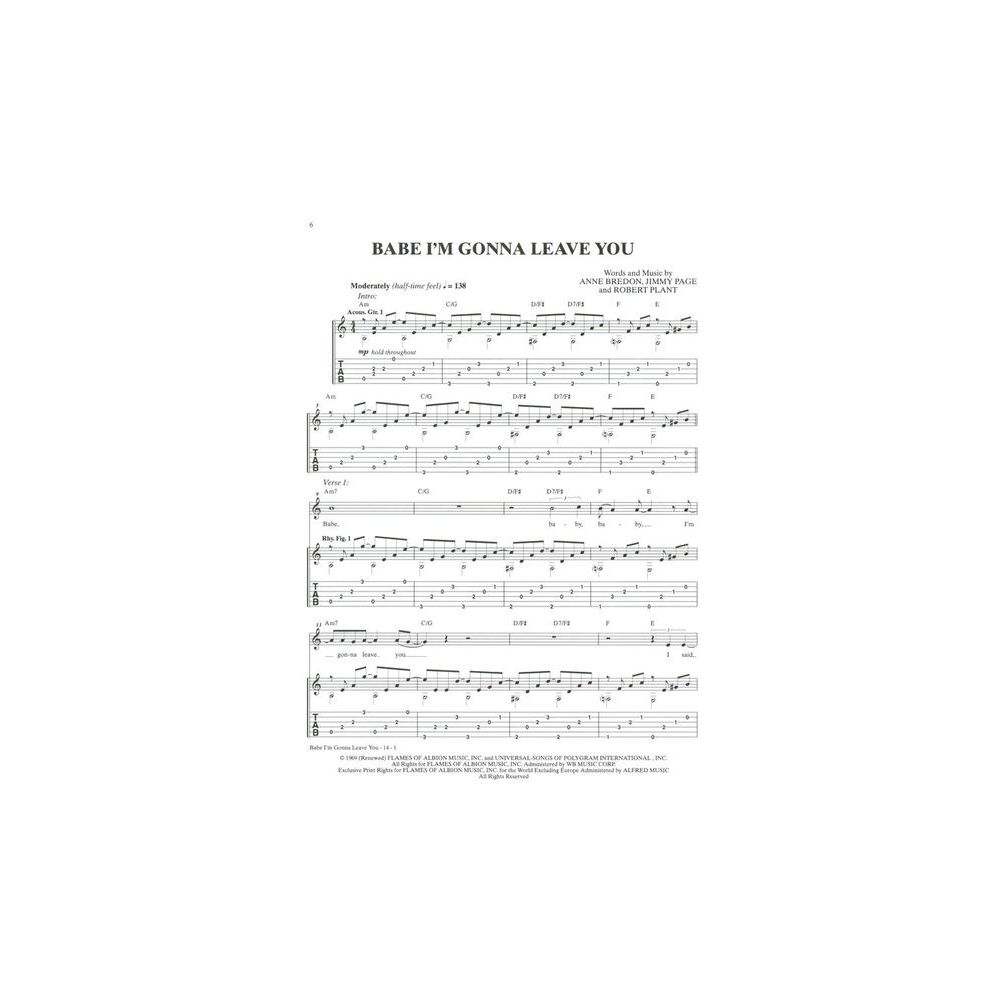 Alfred Music Publishing Led Zeppelin Acoustic Classics – Thomann Ireland