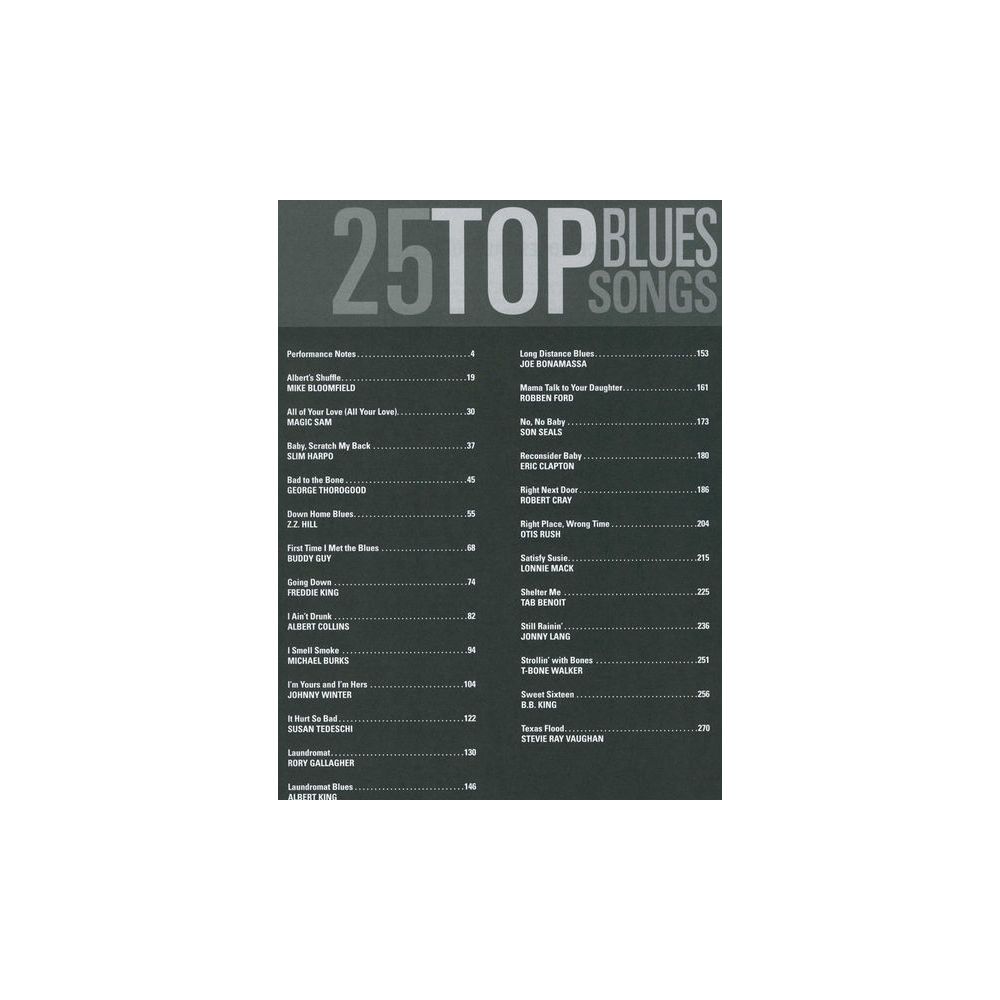 Hal Leonard Tab+ 25 Top Blues Songs – Thomann Ireland