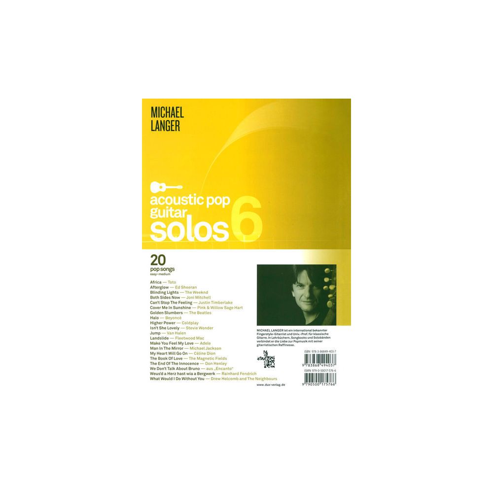 Edition Dux Acoustic Pop Guitar Solos 6 – Thomann Ireland