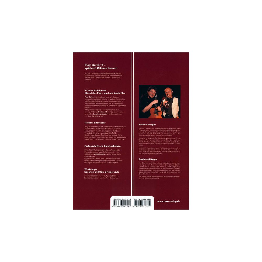 Edition Dux Play Guitar Gitarrenschule 2 – Thomann Ireland