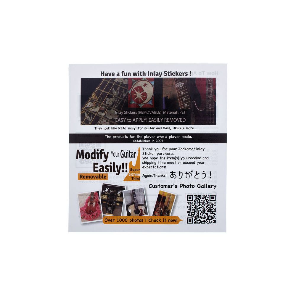 Jockomo 1/8"Side Dot Fret Markers WT – Thomann Ireland