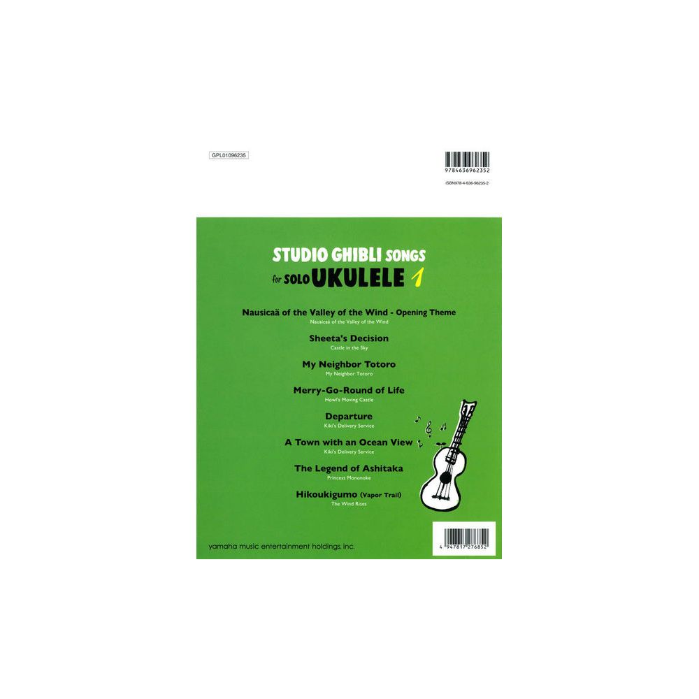 Yamaha Music Entertainment Studio Ghibli Songs Ukulele 1 – Thomann Ireland