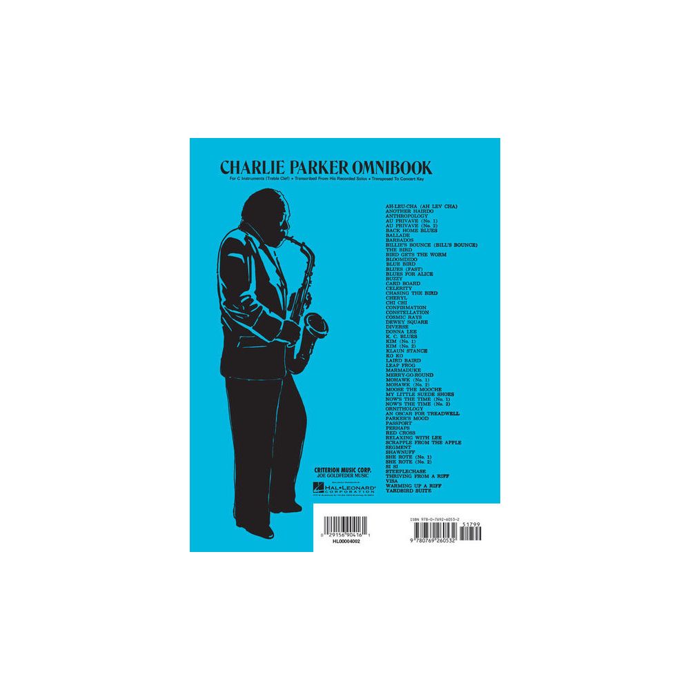 Atlantic Music Charlie Parker Omnibook C – Thomann Ireland