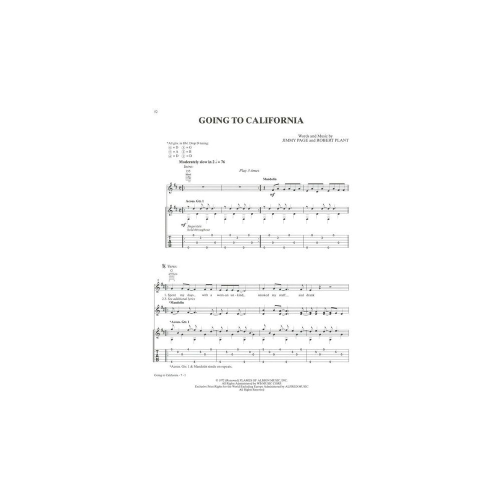 Alfred Music Publishing Led Zeppelin Acoustic Classics – Thomann Ireland