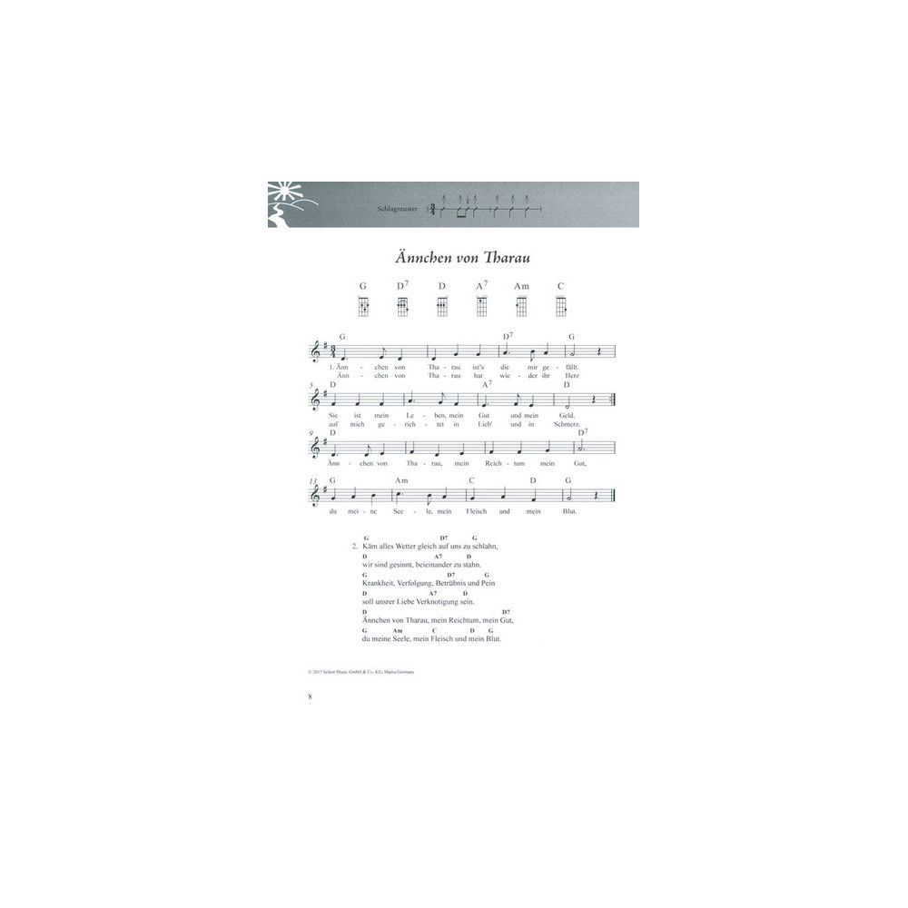 Schott Folk und Volk Gesang/Ukulele – Thomann Ireland