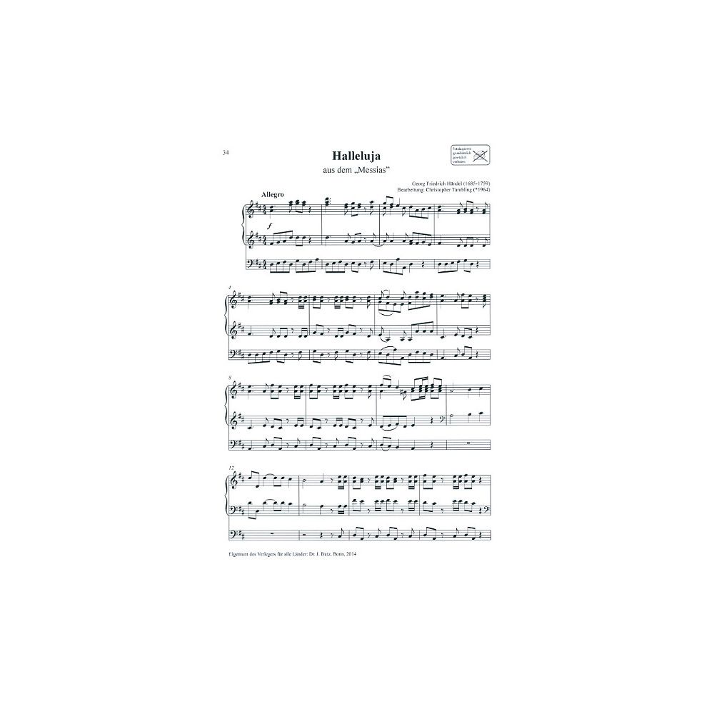 Dr. J. Butz Musikverlag Best Loved Melodies 2 Organ – Thomann Ireland
