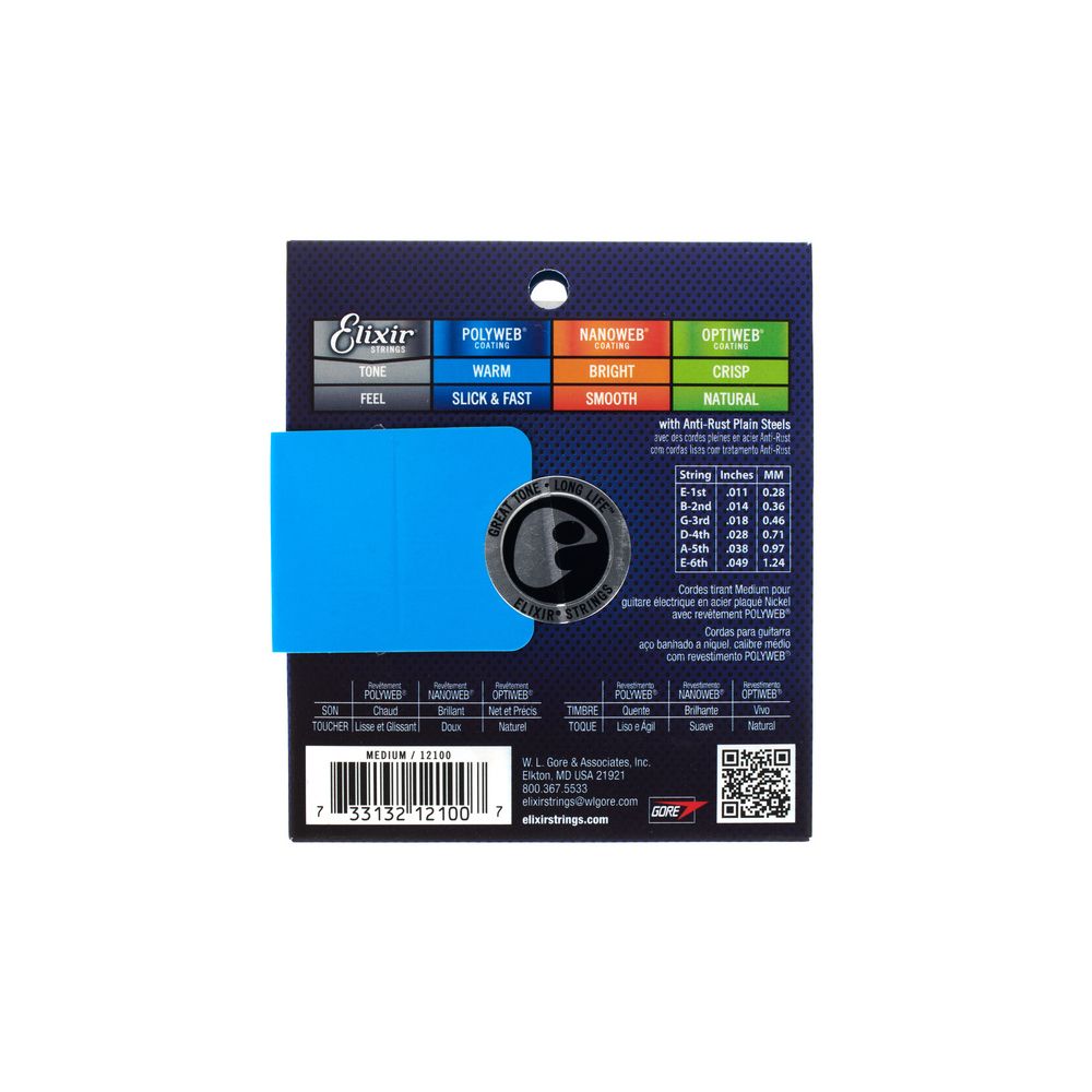 Elixir Polyweb 12100 Medium – Thomann Ireland