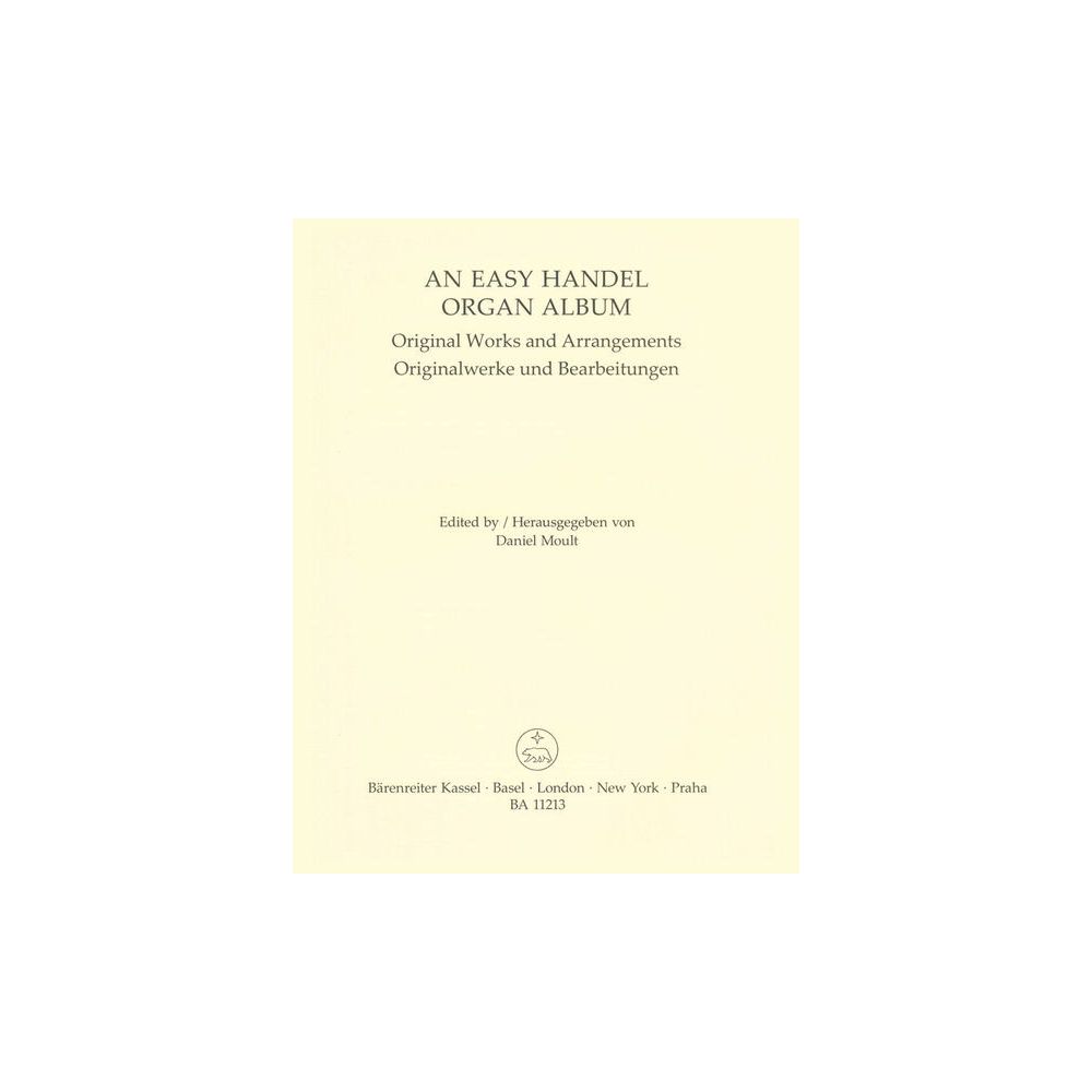 Bärenreiter An Easy Handel Organ Album – Thomann Ireland