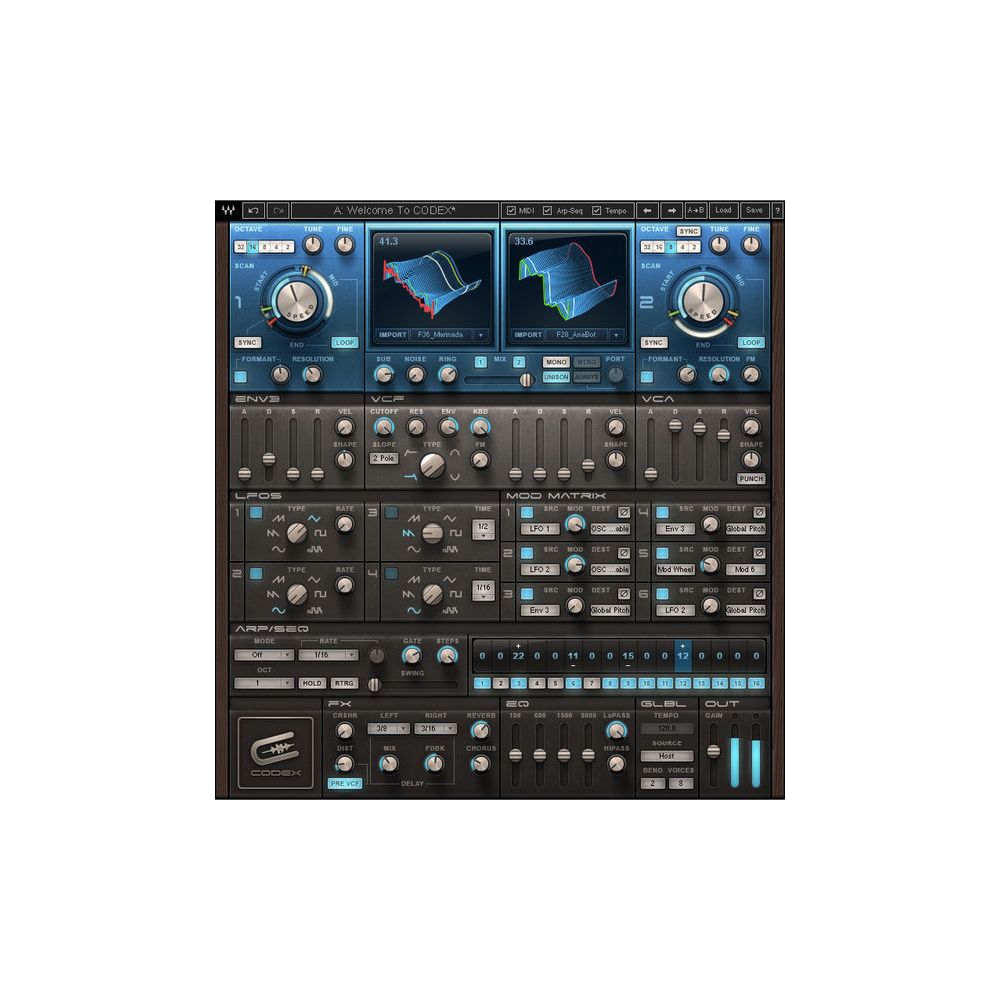 Waves Codex Wavetable Synth – Thomann Ireland