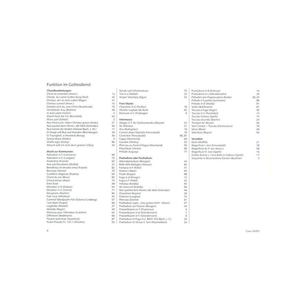 Carus Verlag Freiburger Orgelbuch – Thomann Ireland