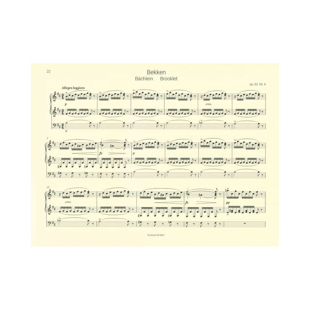 Breitkopf & Härtel Grieg Lyrische Stücke Orgel – Thomann Ireland