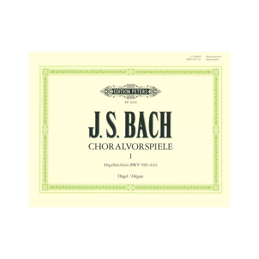 Edition Peters Bach Orgelbüchlein – Thomann Ireland
