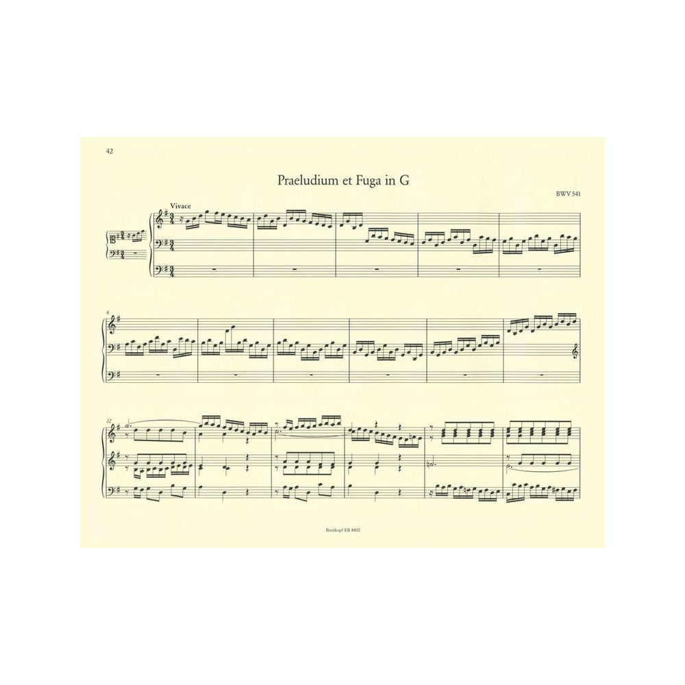 Breitkopf & Härtel Bach Sämtliche Orgelwerke 2 – Thomann Ireland