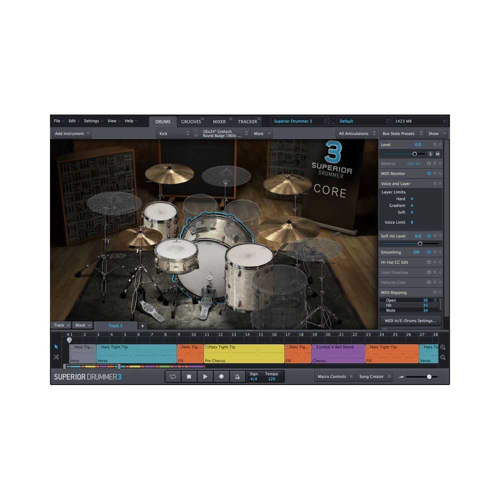 Toontrack Superior Drummer 3 Midi Edit. – Thomann Ireland