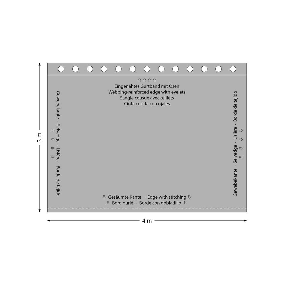 Stairville Euro Curtain 320g/m² 4.0x3.0m – Thomann Ireland