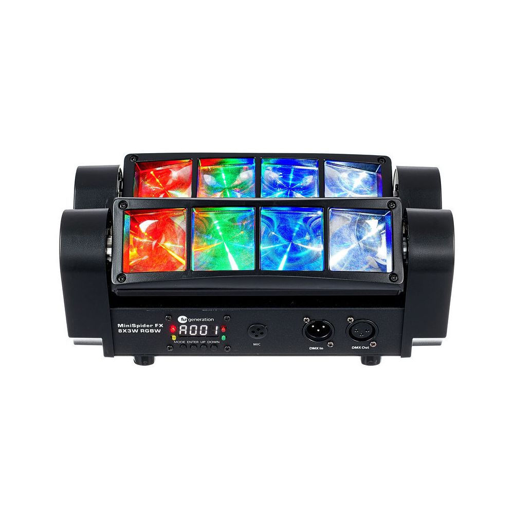 Fun Generation MiniSpider FX 8x3W RGBW – Thomann Ireland
