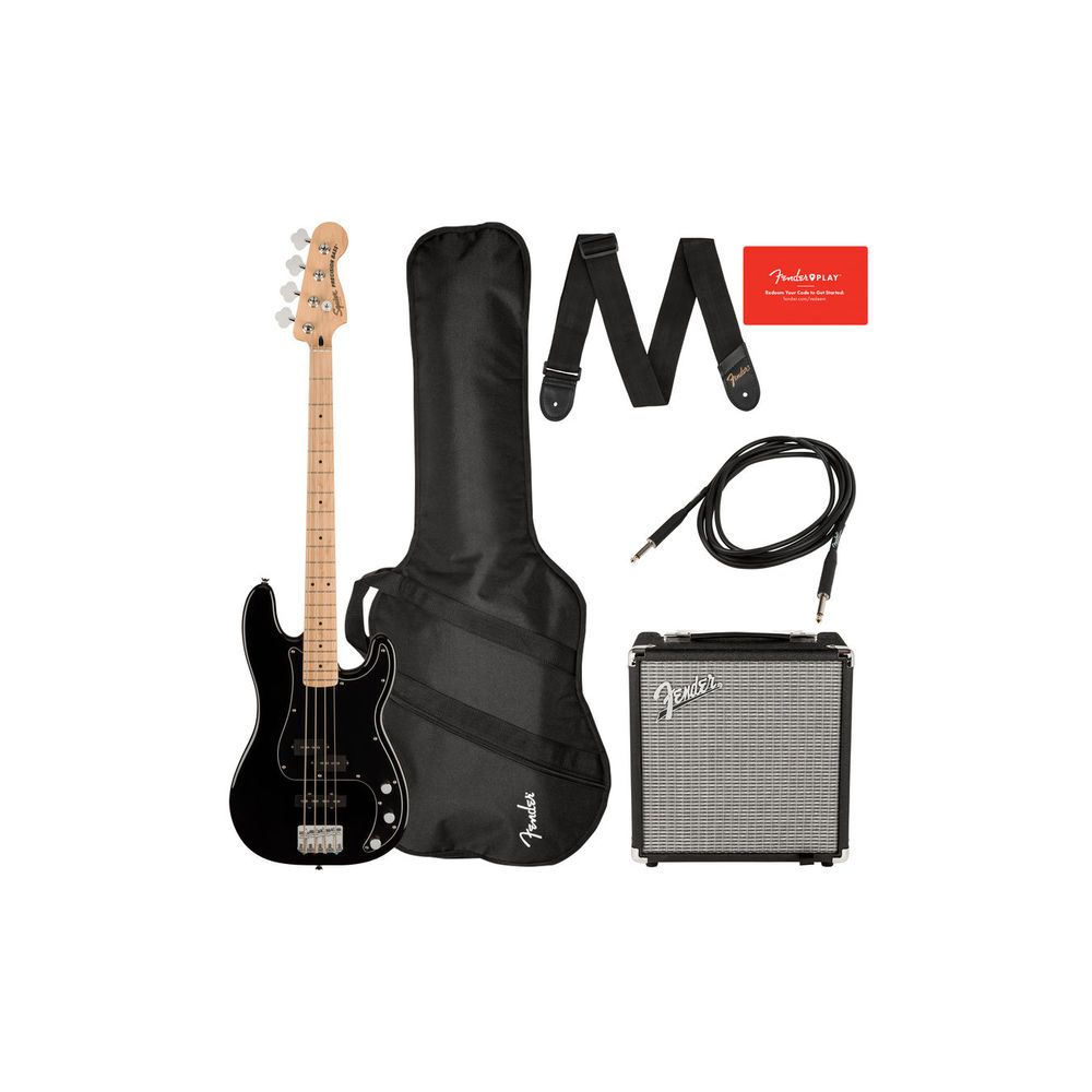 Squier Aff. P Bass MN PJ PACK BK – Thomann Ireland