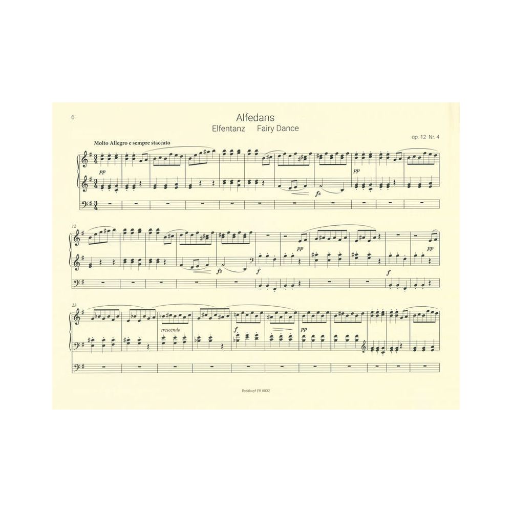 Breitkopf & Härtel Grieg Lyrische Stücke Orgel – Thomann Ireland