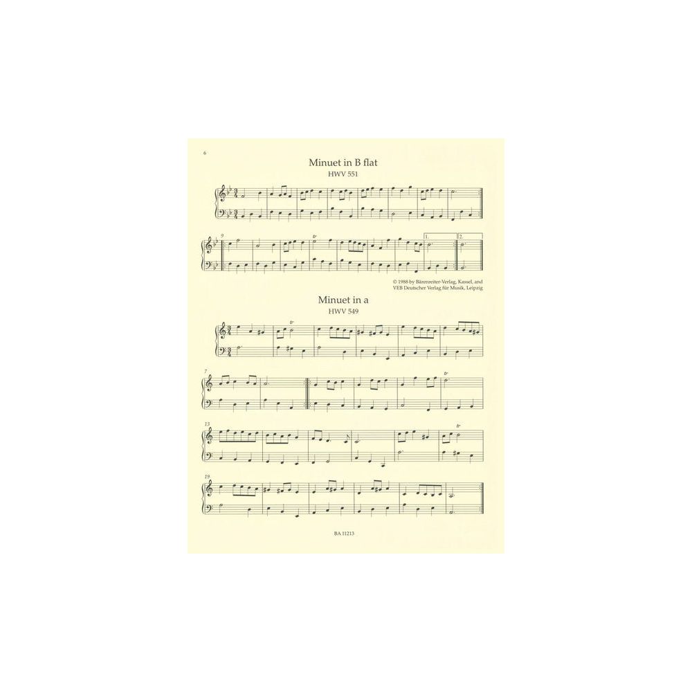 Bärenreiter An Easy Handel Organ Album – Thomann Ireland
